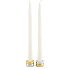 Candelabro Marriage Duo 2 piezas, latón-plata