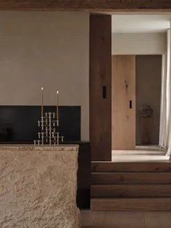 Candelabro Nagel, Cromo cepillado