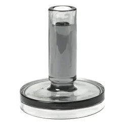 Candelabro Petra smoked pearl dark grey, 14 cm