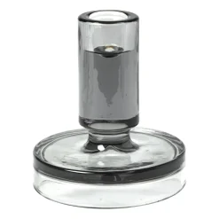 Candelabro Petra smoked pearl dark grey, 11 cm