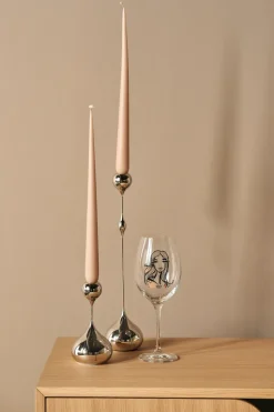 Candelabro Tender pequeño, Nickel