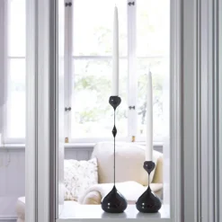 Candelabro Tender pequeño, Negro