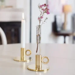 Candelabro Vesper, latón