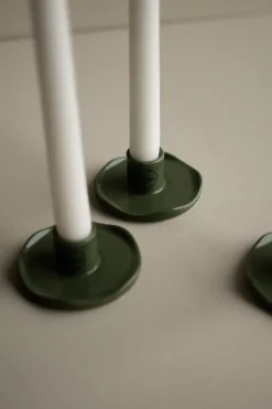 Candelabro Wave, Verde brillante