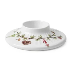 Canelabro para vela gruesa Hammershøi Christmas Ø13 cm, Blanco