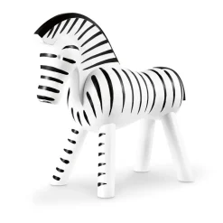 Cebra de madera, negro-blanco