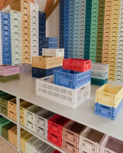 Cesta Colour Crate L 34,5x53 cm, Off-white
