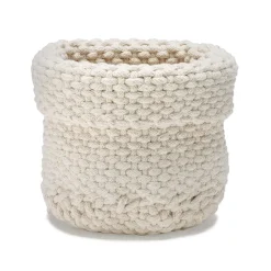 Cesta de almacenaje Rope, blanco natural