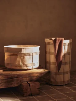 Cesta de almacenamiento Fio, Cashmere-natural, Ø53 × 30,2 cm