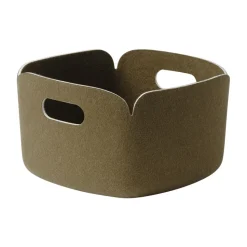 Cesta de almacenamiento Restore 28x28 cm, Brown green