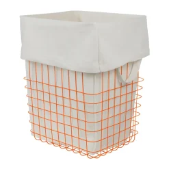 Cesta de almacenamiento Store-it con bolsa de algodón, large, Orange
