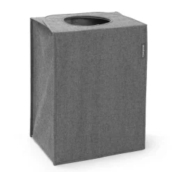 Cesto ropa sucia Brabantia, rectangular 55 L, gris oscuro