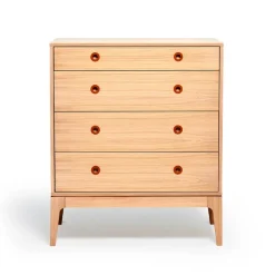 Cómoda Höllviken, Roble blanqueado, 4 cajones