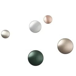 Colgador metal The Dots 5 cm, Dark green