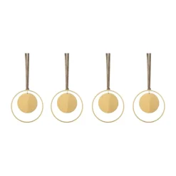 Colgante de navidad KITAI 8,5 cm 4 unidades, Circle
