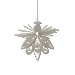 Colgante de navidad Paper Angel, blanco