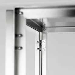 Consola Foldable 124×60 cm, Acero inoxidable cepillado