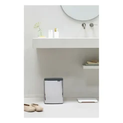 Cubo de basura Bo 12 L, Acero cepillado brillante