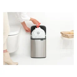 Cubo de basura Bo 7 L, Acero cepillado mate
