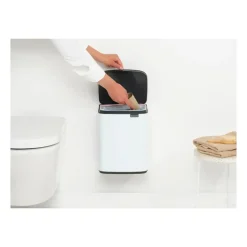 Cubo de basura Bo 7 L, Blanco