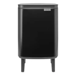 Cubo de basura Bo alto 7 L, Negro mate