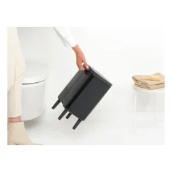 Cubo de basura Bo alto 7 L, Negro mate