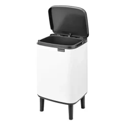 Cubo de basura Bo alto 7 L, Blanco