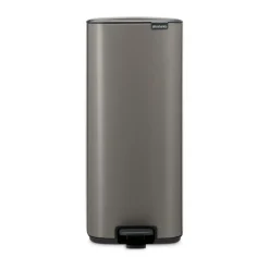 Cubo de basura con pedal Bo 30 L, Platino