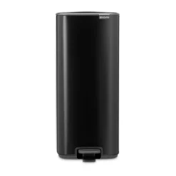 Cubo de basura con pedal Bo 30 L, Negro mate