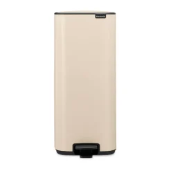 Cubo de basura con pedal Bo 30 L, Beige suave