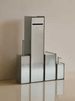 Cubo de basura Sama, Brushed stainless steel