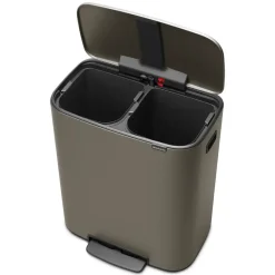 Cubo de pedal Bo 2x30 L, Platinum