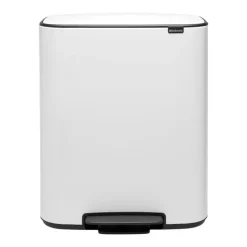 Cubo de pedal Bo 2x30 L, White