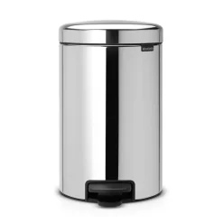 Cubo de pedal newIcon 12L, Brilliant steel