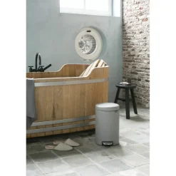 Cubo de pedal newIcon 12L, Mineral concrete grey