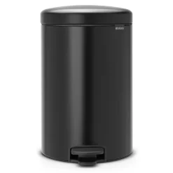 Cubo de pedal newIcon 20L, Matt black (negro)