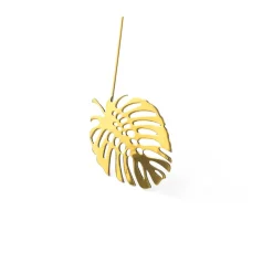 Decoración Brass leaves, set de 2, Wood