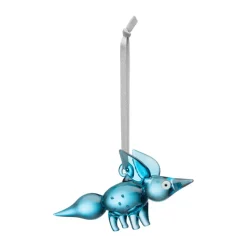 Decoración de vidrio Vulpes 11,5 cm., Azul
