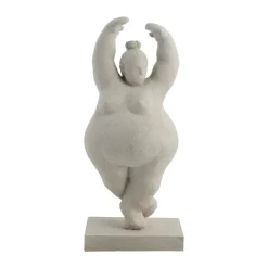 Decoración Serafina mujer pirueta 28 cm, Grey