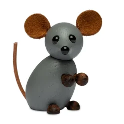 Decoración The farm mouse 7 cm, Gris