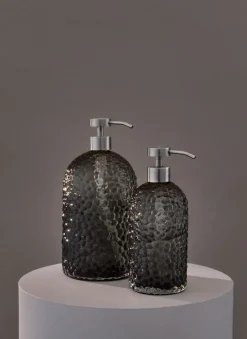 Dispensador de jabón Arura 16 cm, Negro-plata
