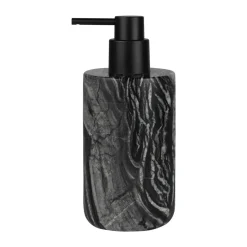 Dispensador de jabón Marble 17,5 cm, Negro-gris