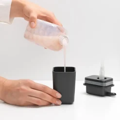Dispensador de jabón para cocina Brabantia 11,5 cm, gris oscuro
