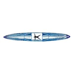 Escultura de cristal BV Drifter, Azul