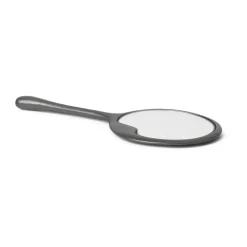 Espejo de mano Lava, Aluminio ennegrecido