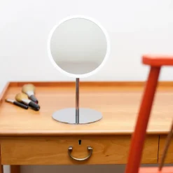 Espejo de mesa AirMirror x15 desmontable magnético, Ø16,5 cm
