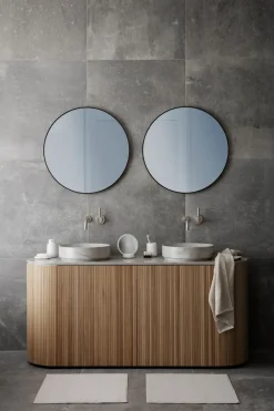 Espejo de mesa Sono Vanity Ø17 cm, blanco