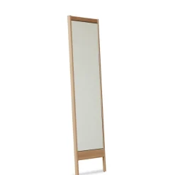Espejo de pared A Line, Roble blanco