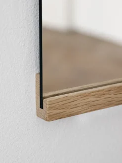 Espejo de pared rectangular 50x70 cm, Oak