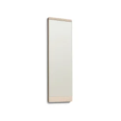 Espejo de pared Rim 35x110 cm, Roble blanco